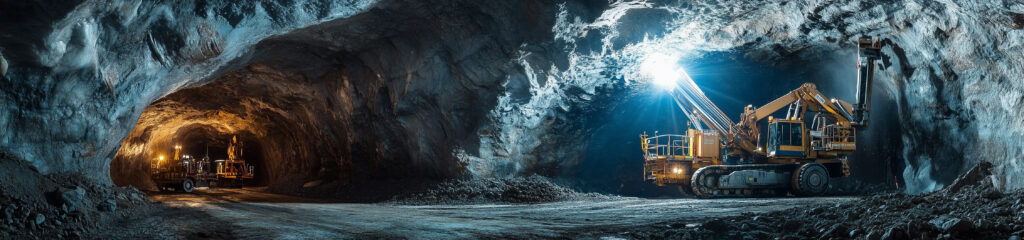 The drilling rig is traveling in the roadway