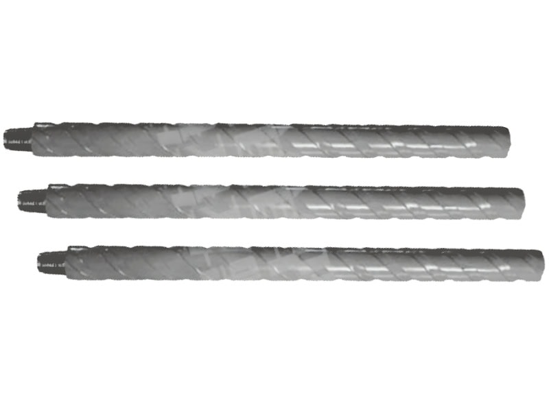 Spiral grooved drill pipes for underground mining machines